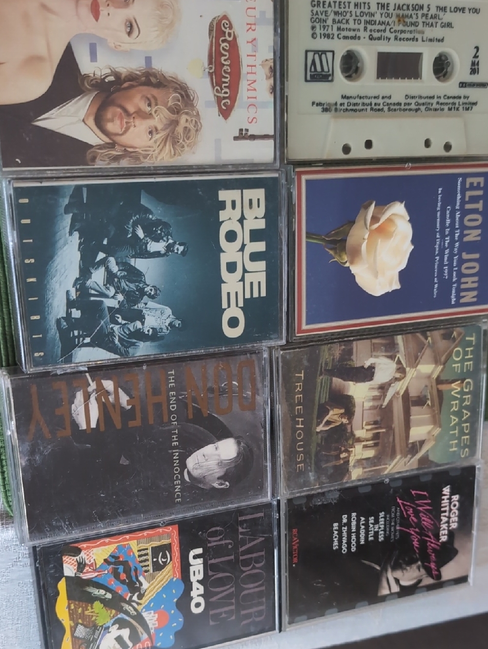 Assorted Vintage Music Cassette Tapes - Mixed Album Covers